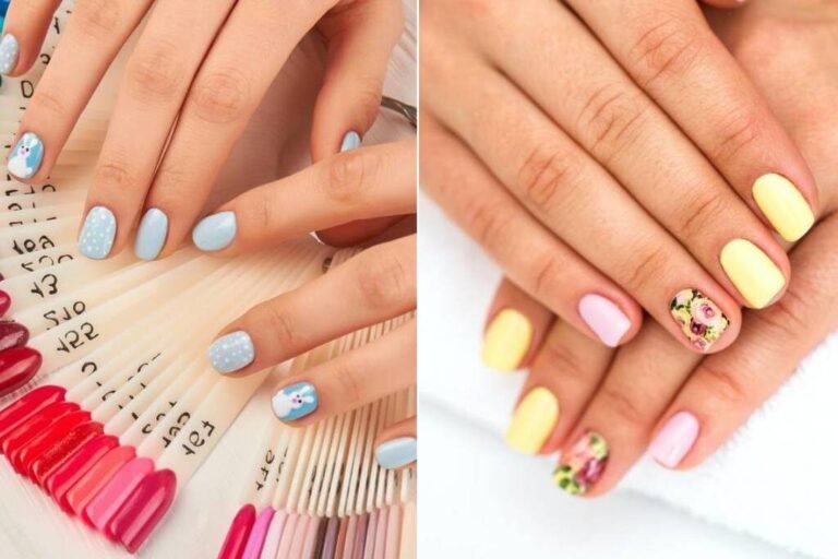 ongles colores dans un salon parisien