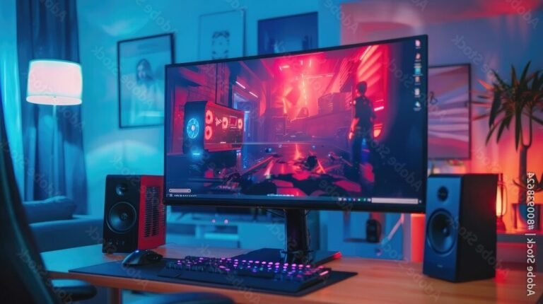 Comment utiliser une IA pour créer des diaporamas facilement 16 ordinateur affichant un diaporama dynamique