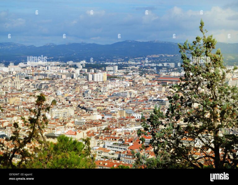panorama de marseille depuis la basilique notre dame