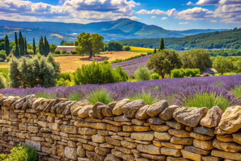 paysage pittoresque de la drome provencale