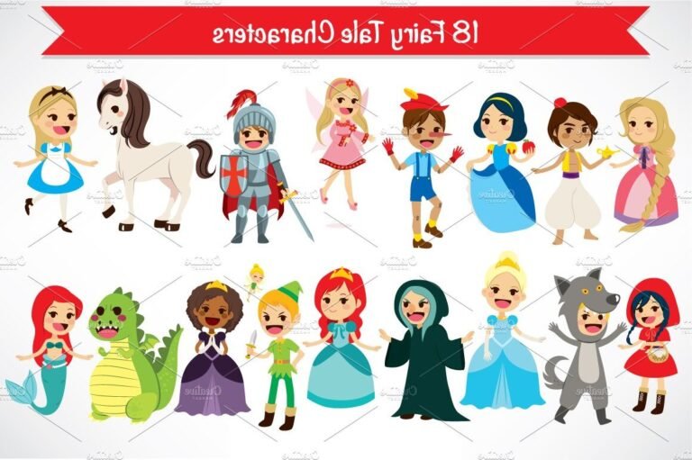 personnages de contes de fees modernises