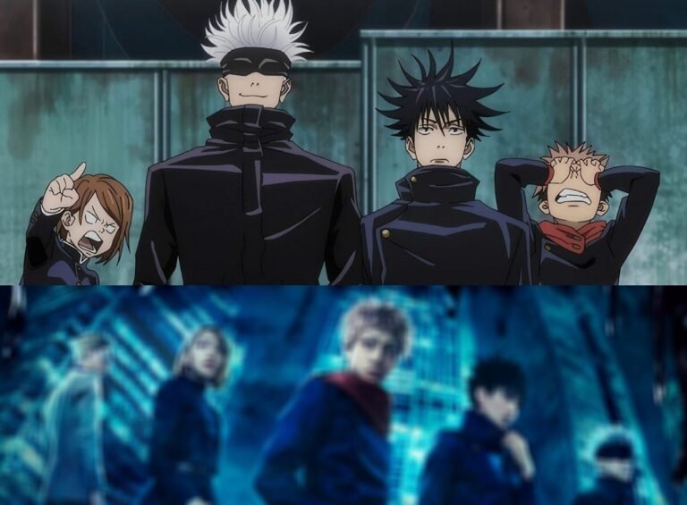 personnages de jujutsu kaisen en action