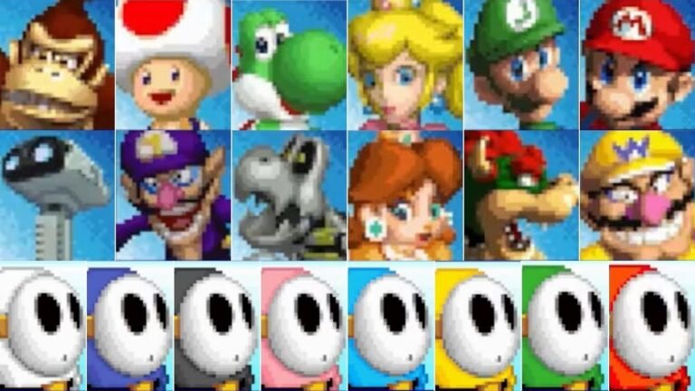 Quels sont les secrets et astuces de Mario Kart DS sur Nintendo DS 29 personnages emblematiques de mario kart ds