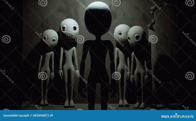 personnages mysterieux dans une ambiance sombre