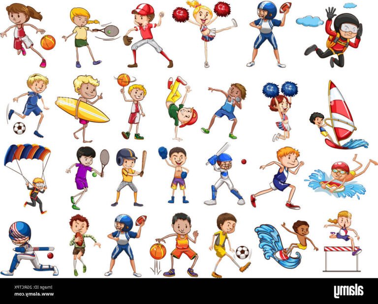 personnes pratiquant des activites sportives variees