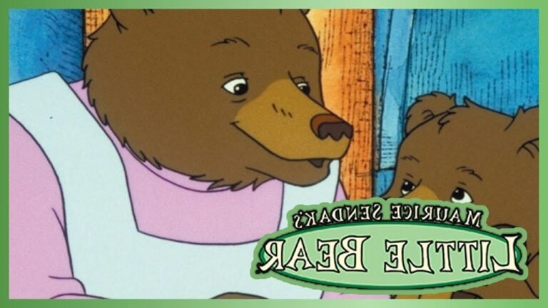 petit ours brun jouant avec ses amis