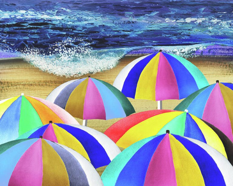 Où partir en vacances fin mai début juin pour profiter du soleil 34 plage ensoleillee avec parasols colores