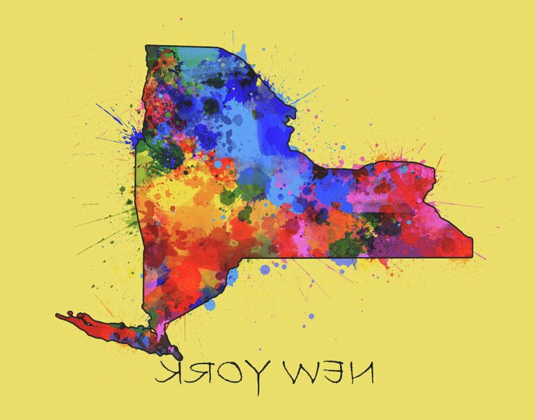 Où trouver un plan de New York à imprimer gratuitement 36 plan de new york stylise en couleurs