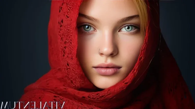 portrait mysterieux dune jeune femme