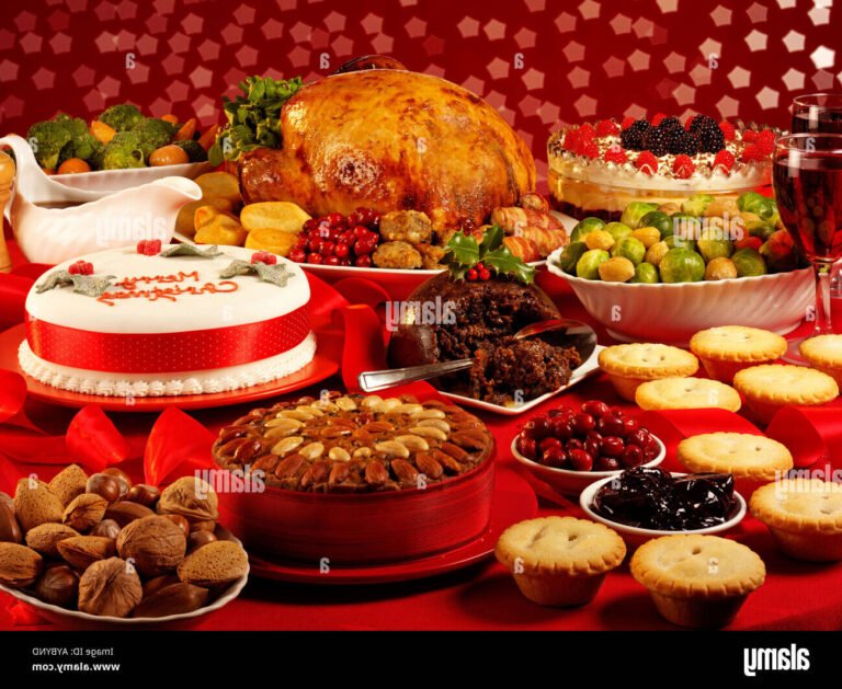 Quel est un exemple de menu de Noël savoureux et festif 19 repas de noel traditionnel sur une table