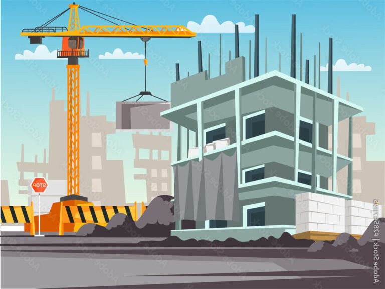 Qu'est-ce que la technique du bâtiment tous corps d'état 23 representation dun chantier de construction