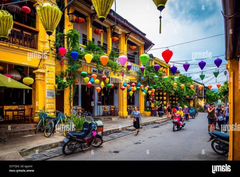 scene animee des rues de hoi an