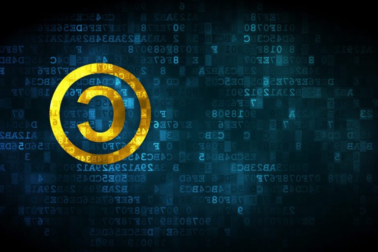 symbole de droits dauteur numerique