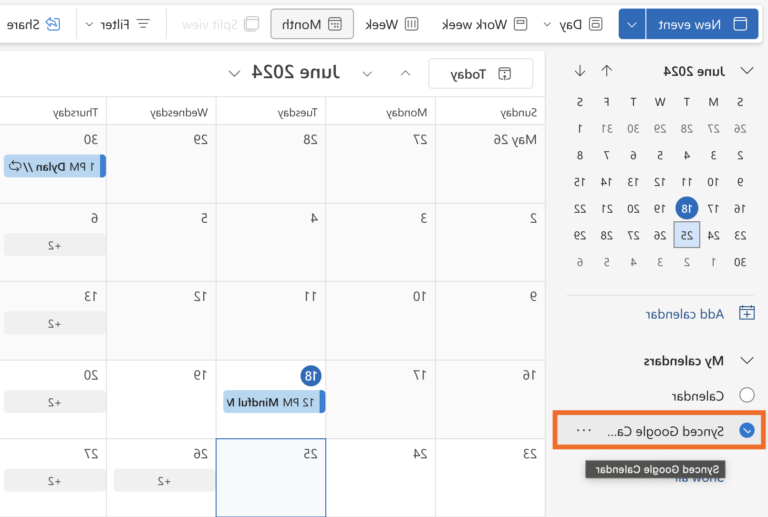 synchronisation entre outlook et google calendar