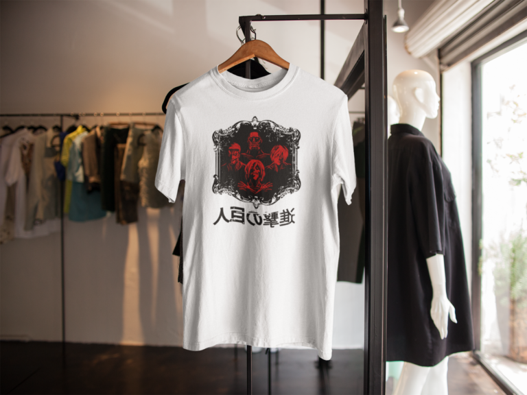 t shirt inspire de lattaque des titans