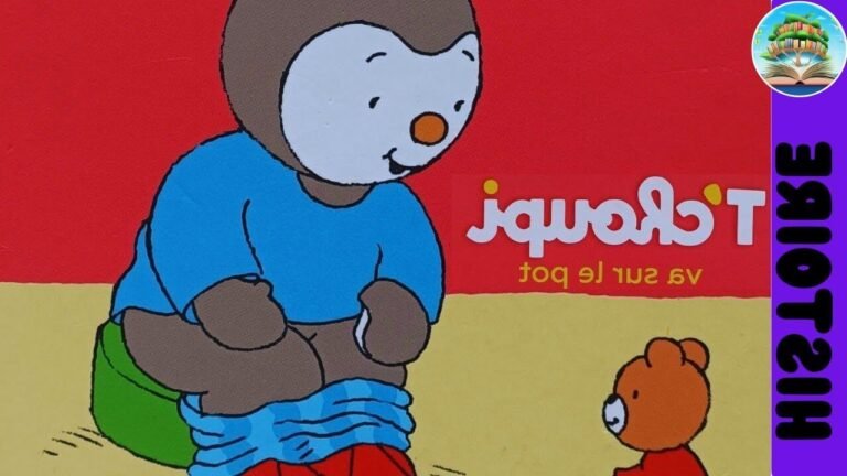 tchoupi sur le pot en pleine concentration