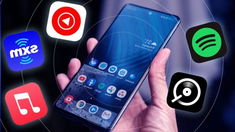 telephone avec applications de musique ouvertes