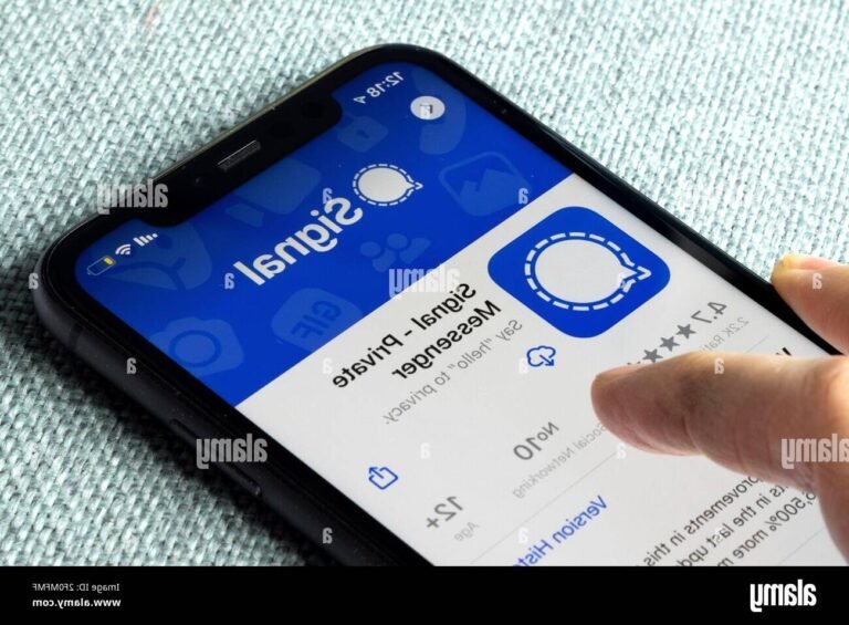 telephone avec licone de messenger affichee