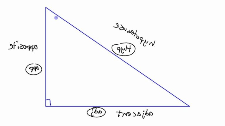 triangle rectangle avec etiquettes de cotes