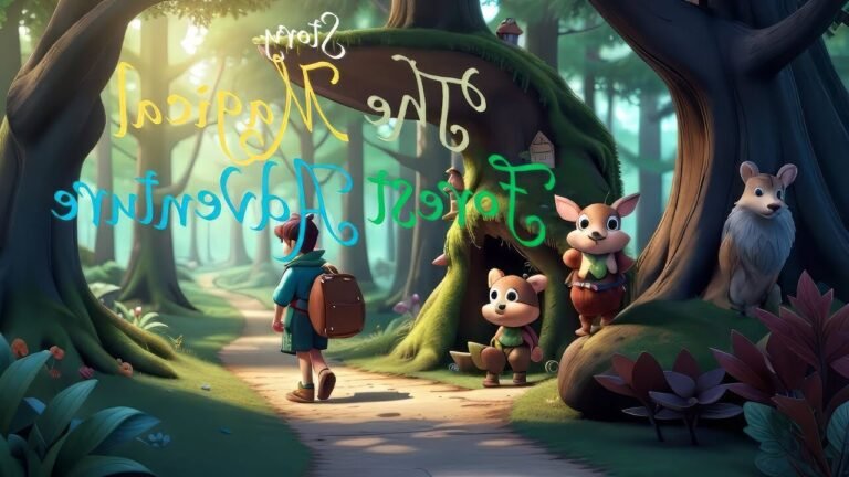 un aventurier explorant une foret magique