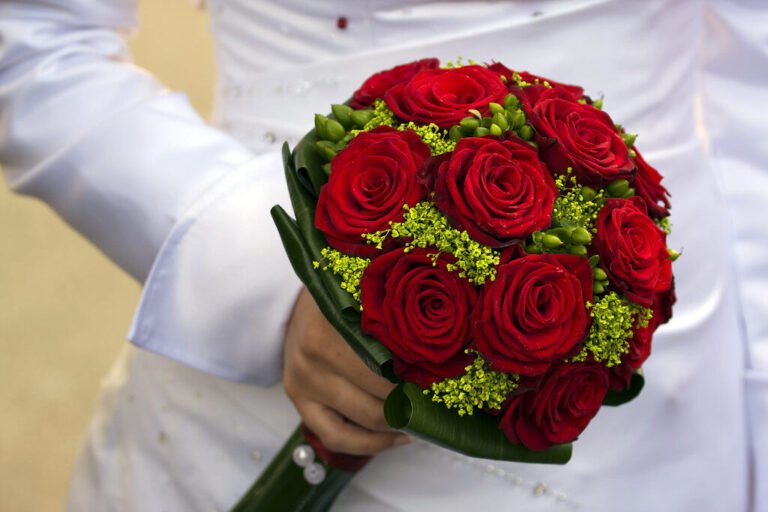 un bouquet de roses rouges elegantes
