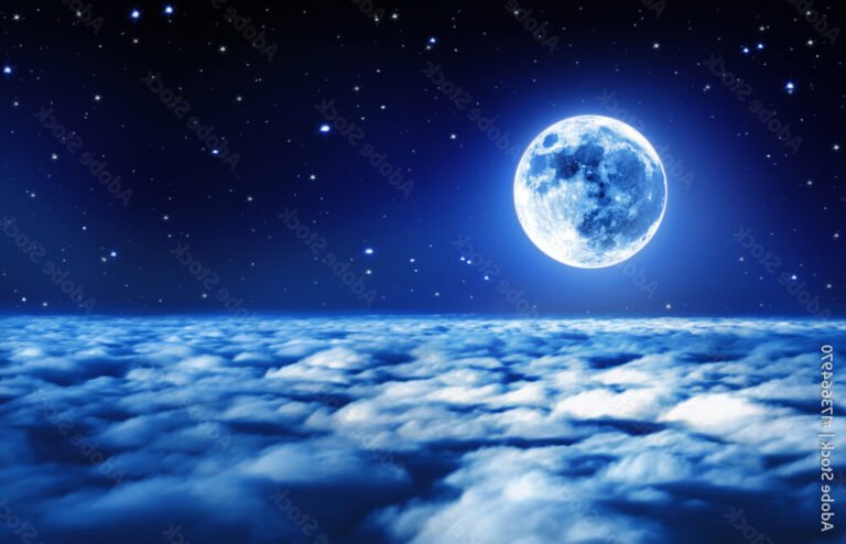 un ciel etoile avec des nuages doux