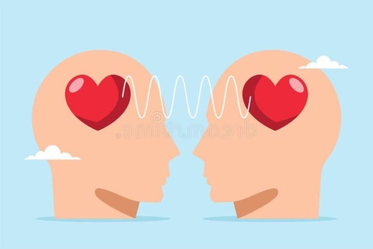 un coeur partage entre deux personnes