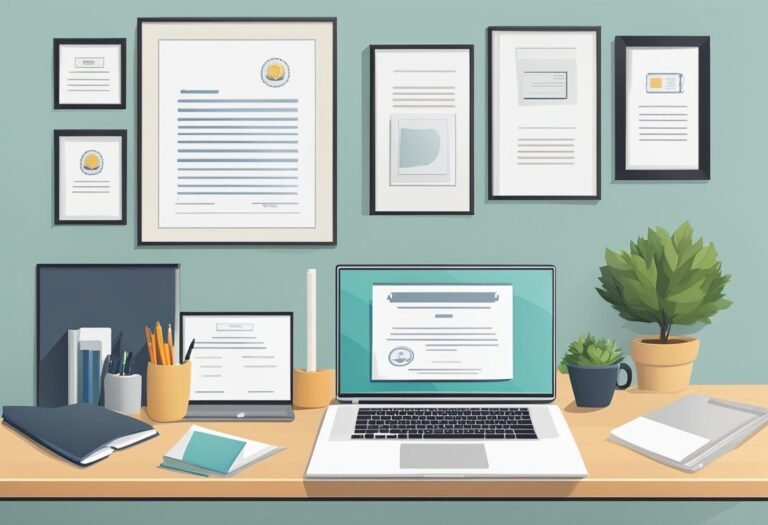 un cv bien structure sur un bureau