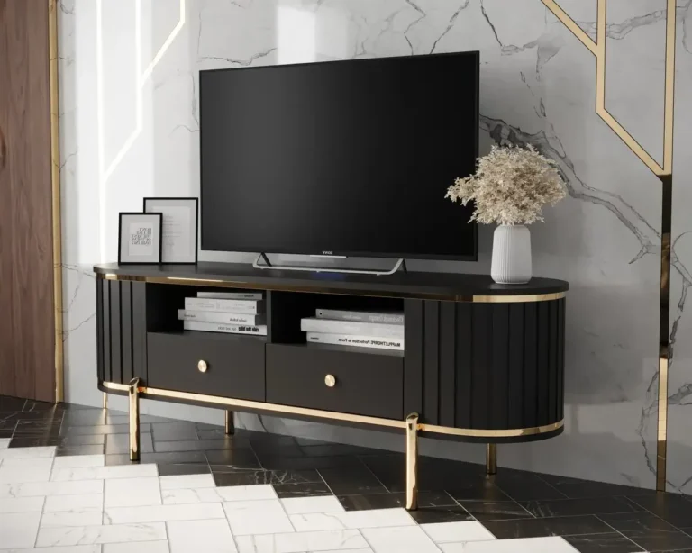un elegant support tv sur pied moderne