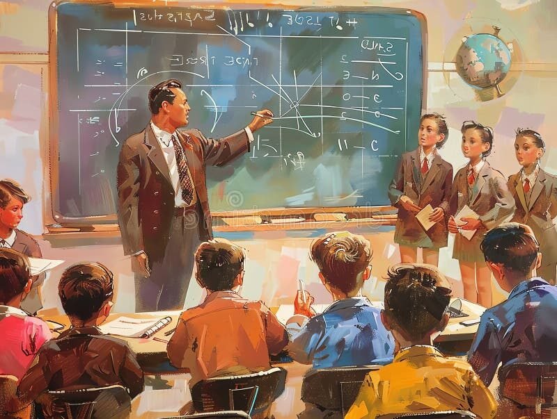 un eleve concentre sur des equations mathematiques