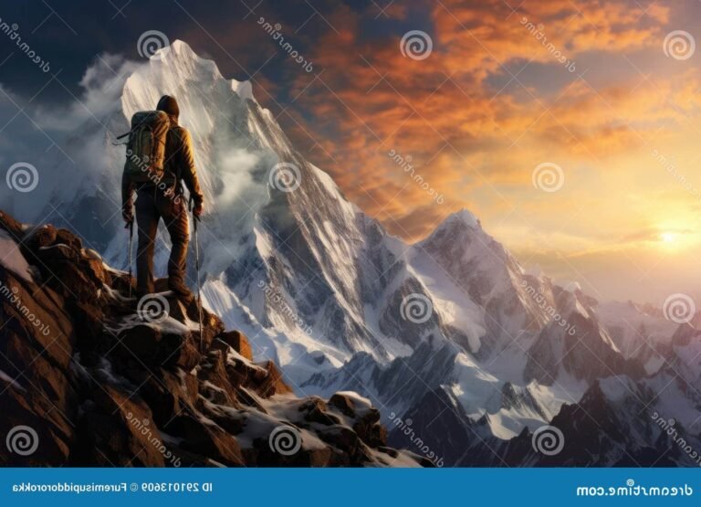 Quelle est l'histoire inspirante derrière "Il était une fois l'escalade" 24 un grimpeur sur une montagne majestueuse