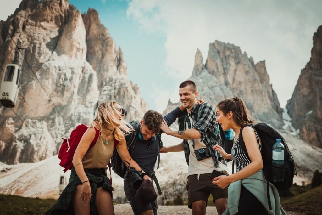 un groupe damis en pleine aventure