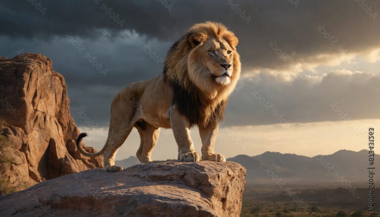 Qu'est-ce qui fait du Roi Lion un classique intemporel du cinéma 2 un lion majestueux dans la savane africaine