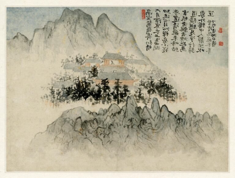 Comment Wang-Fo a-t-il été sauvé dans "La Nouvelle de Yourcenar" 27 un paysage chinois avec un peintre