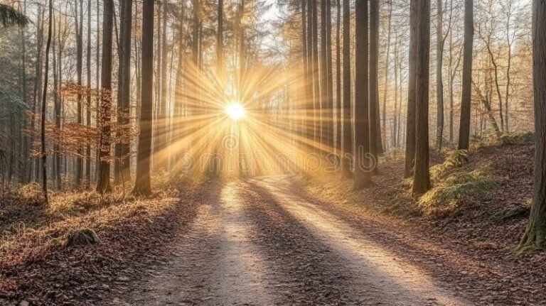 un paysage forestier paisible et inspirant