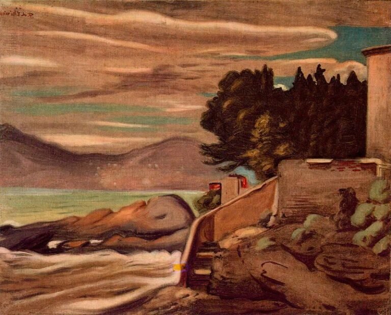 un paysage mysterieux et melancolique