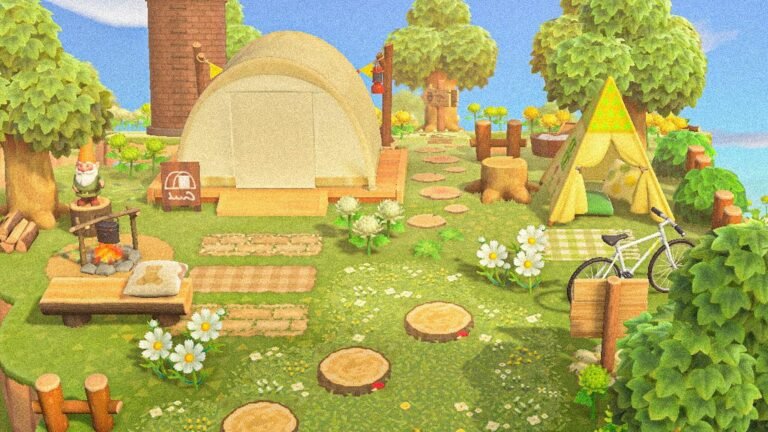 Comment bien débuter dans Animal Crossing : Pocket Camp 21 un personnage decorant son camping charmant