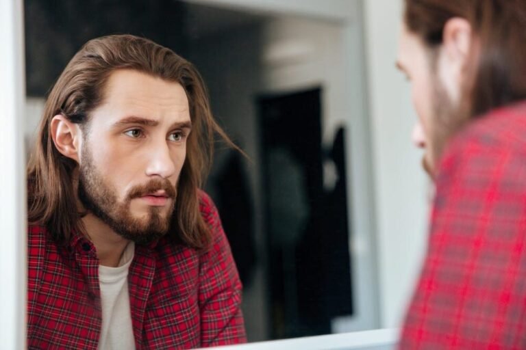 un reflet dans un miroir apaisant