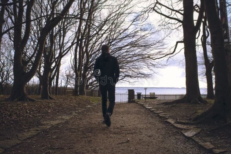 un retour en solitaire sur un chemin