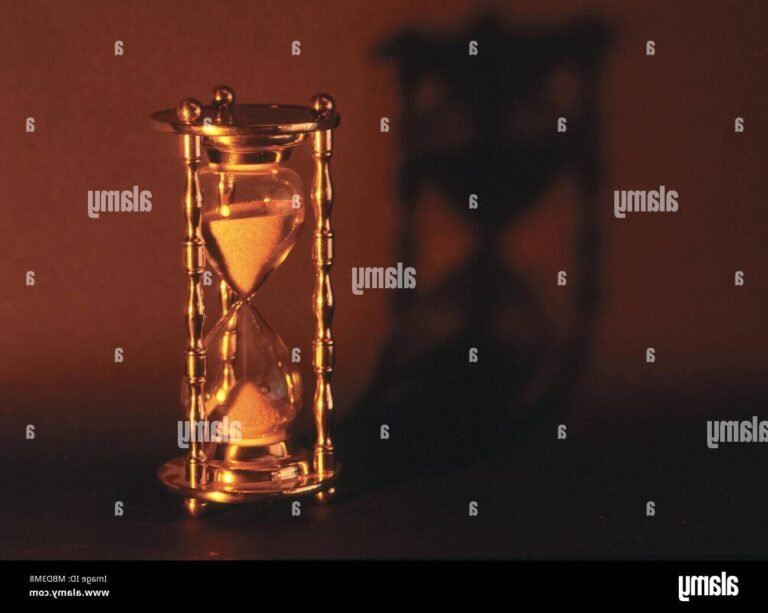 un sablier symbolisant le temps qui passe