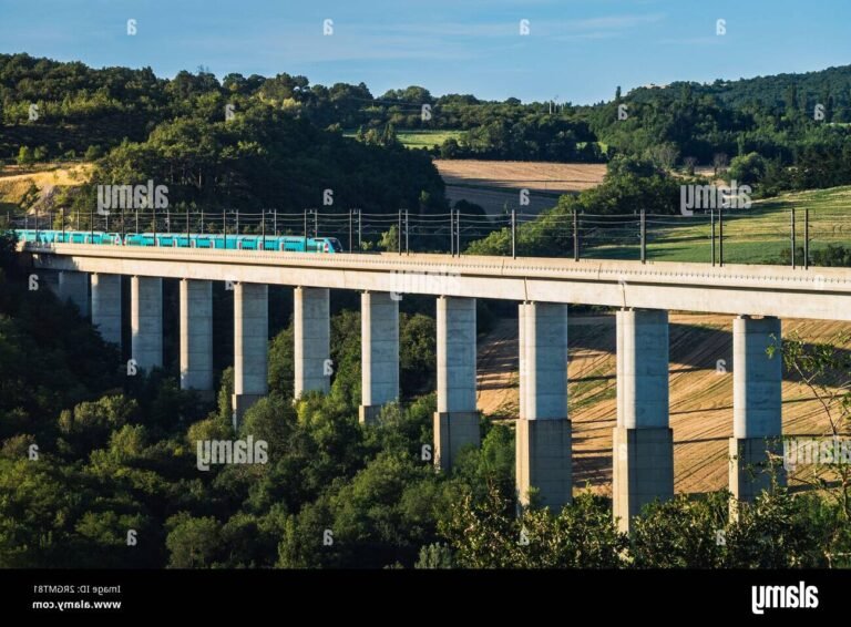 un tgv traversant des paysages francais