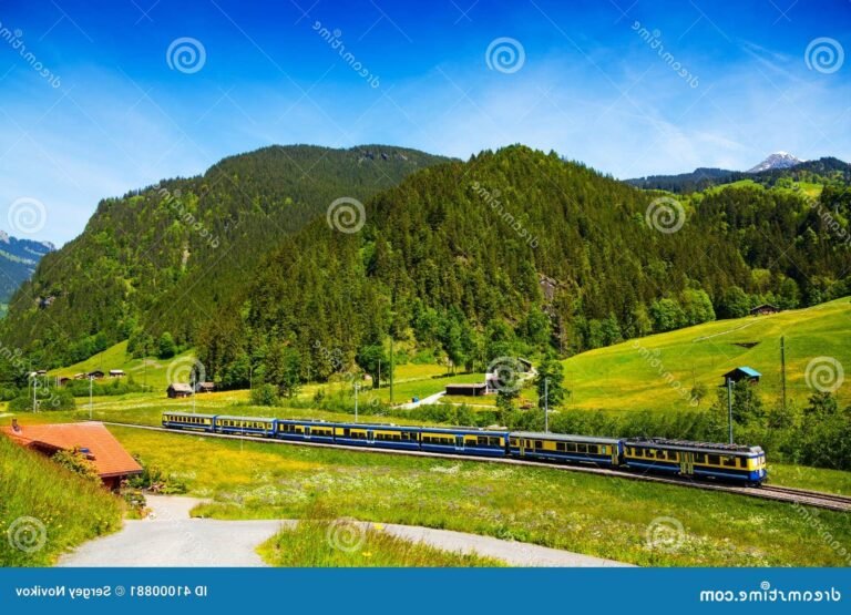 un train traversant des paysages de campagne