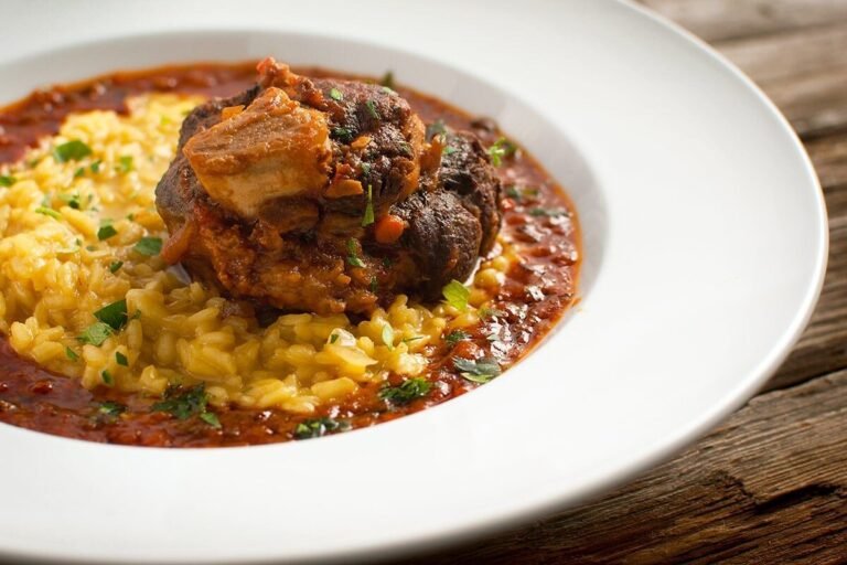 une belle assiette dosso bucco bien garni
