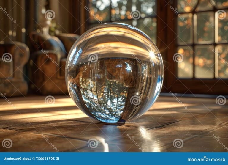 une boule de cristal mysterieuse et captivante