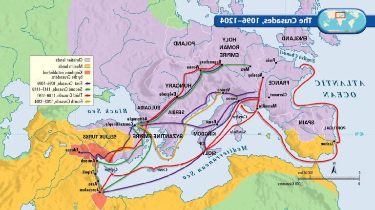 Que pensent réellement les Arabes des croisades dans l'histoire 14 une carte des croisades et leurs impacts