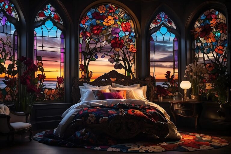 une chambre romantique avec une ambiance mysterieuse