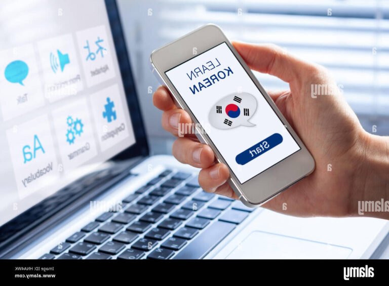 une personne en train dapprendre le coreen