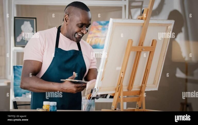 une personne peignant un tableau inspirant