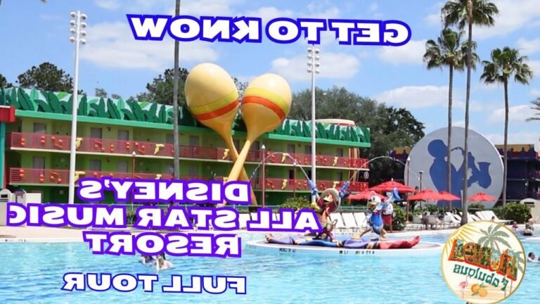 Quels sont les avantages du Walt Disney World All-Star Music Resort 29 une piscine animee au all star music resort