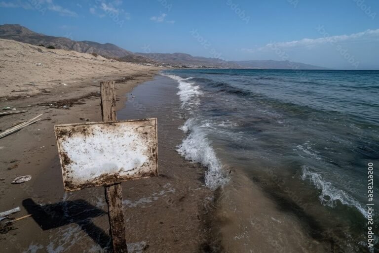Pourquoi certaines personnes n'avaient-elles jamais vu la mer 10 une plage vide avec un ciel degage